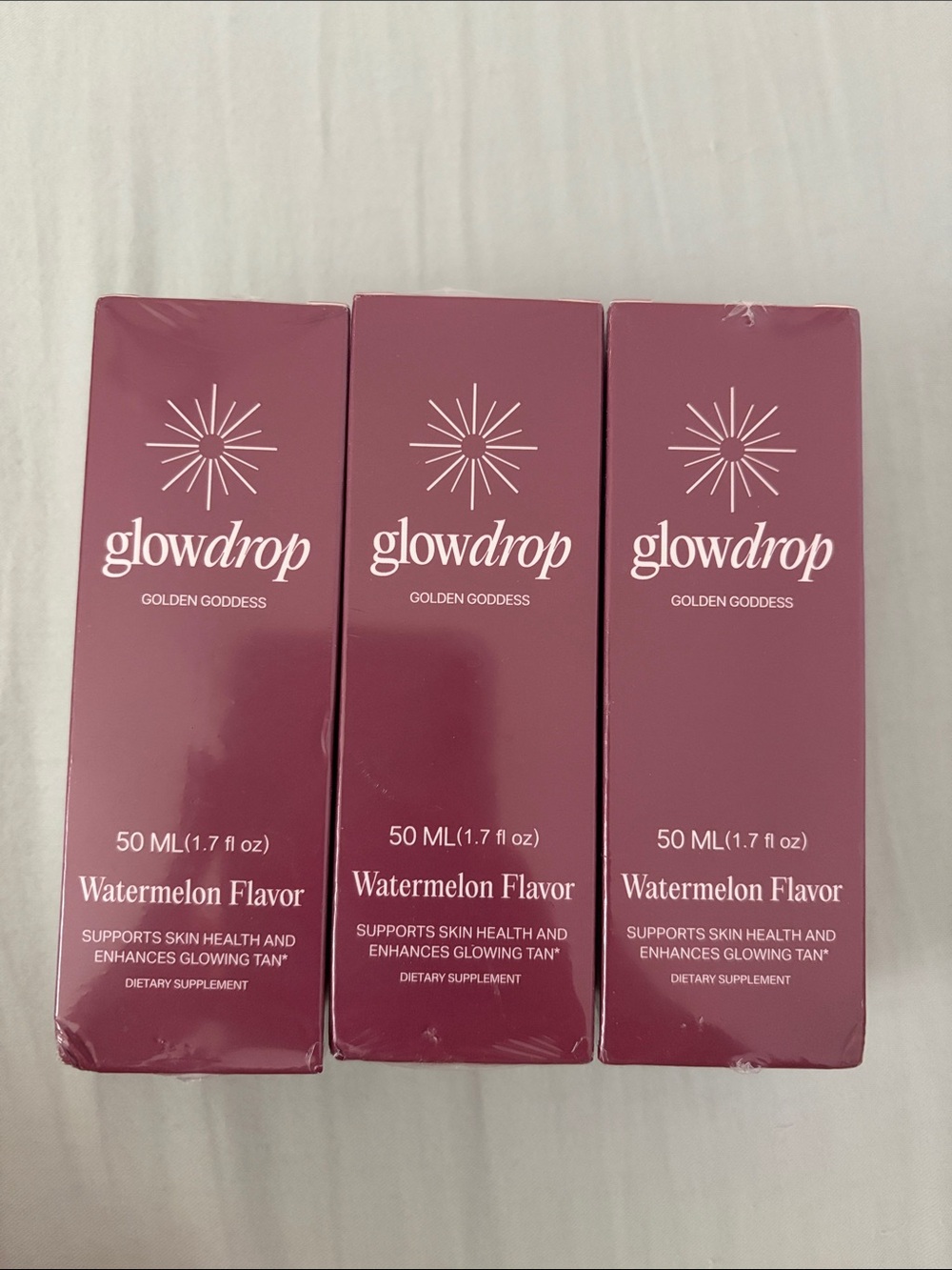 Glowdrop Golden Goddess Watermelon Flavor Skin Drops - Pink Packaging